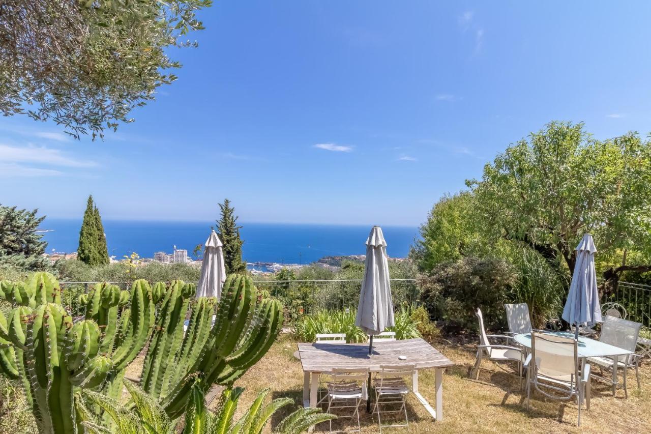 Le Mas D'Angeline, Vue Mer, Jardin Commun, Parking, Voiture Requise, 10 Min En Voiture De Monaco, Route Etroite, Pente Raide, Croisement Limite, Sea View, Shared Garden, Parking, Car Required, 10 Min Drive From Monaco, Narrow Steep Road, Limited Pass Бюсолей Екстериор снимка